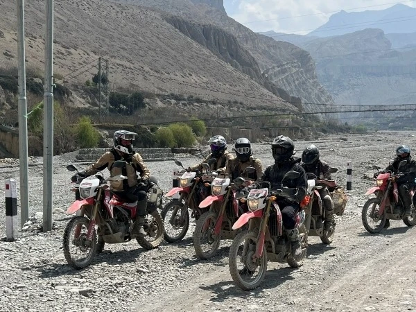Riding to Mustang Through the Kali Gandaki Valley