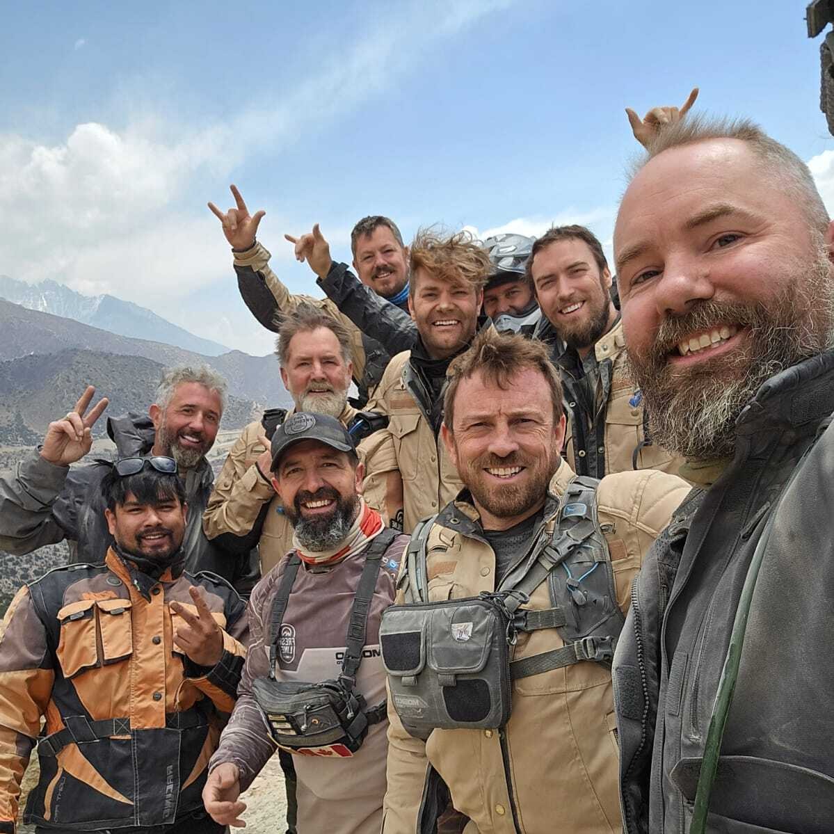 upper mustang group selfie